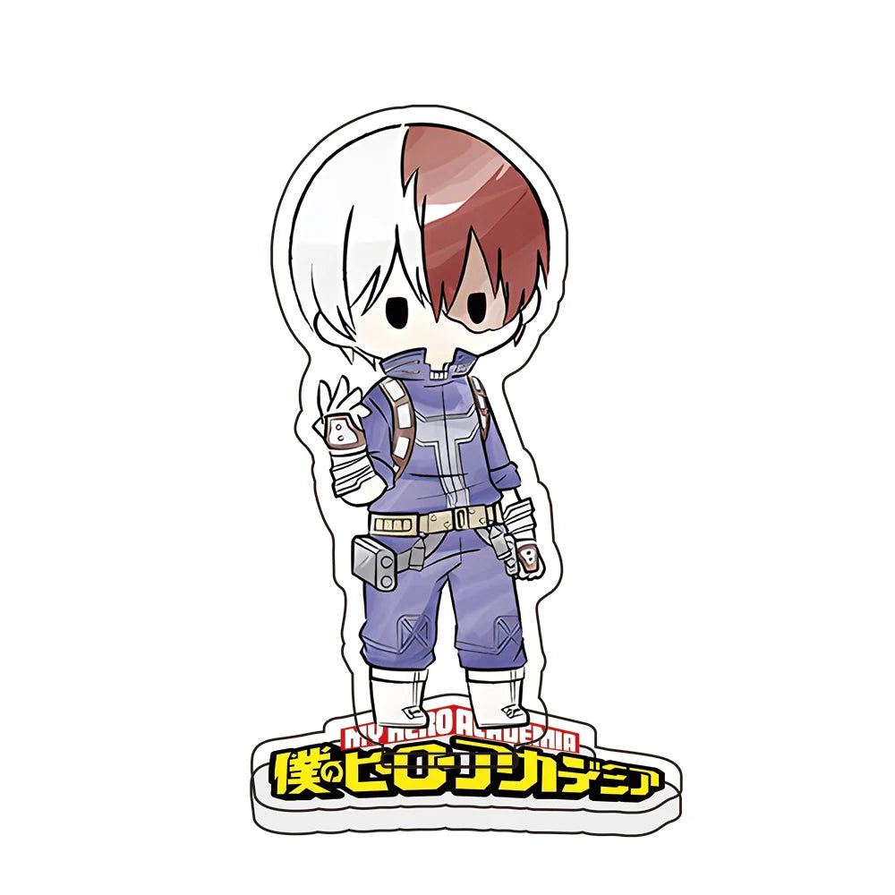 My Hero Academia Acrylic Standee Model Figure Cosplay Plate Holder Topper Fans Christmas Keychains Plate Gift  New Anime Couple