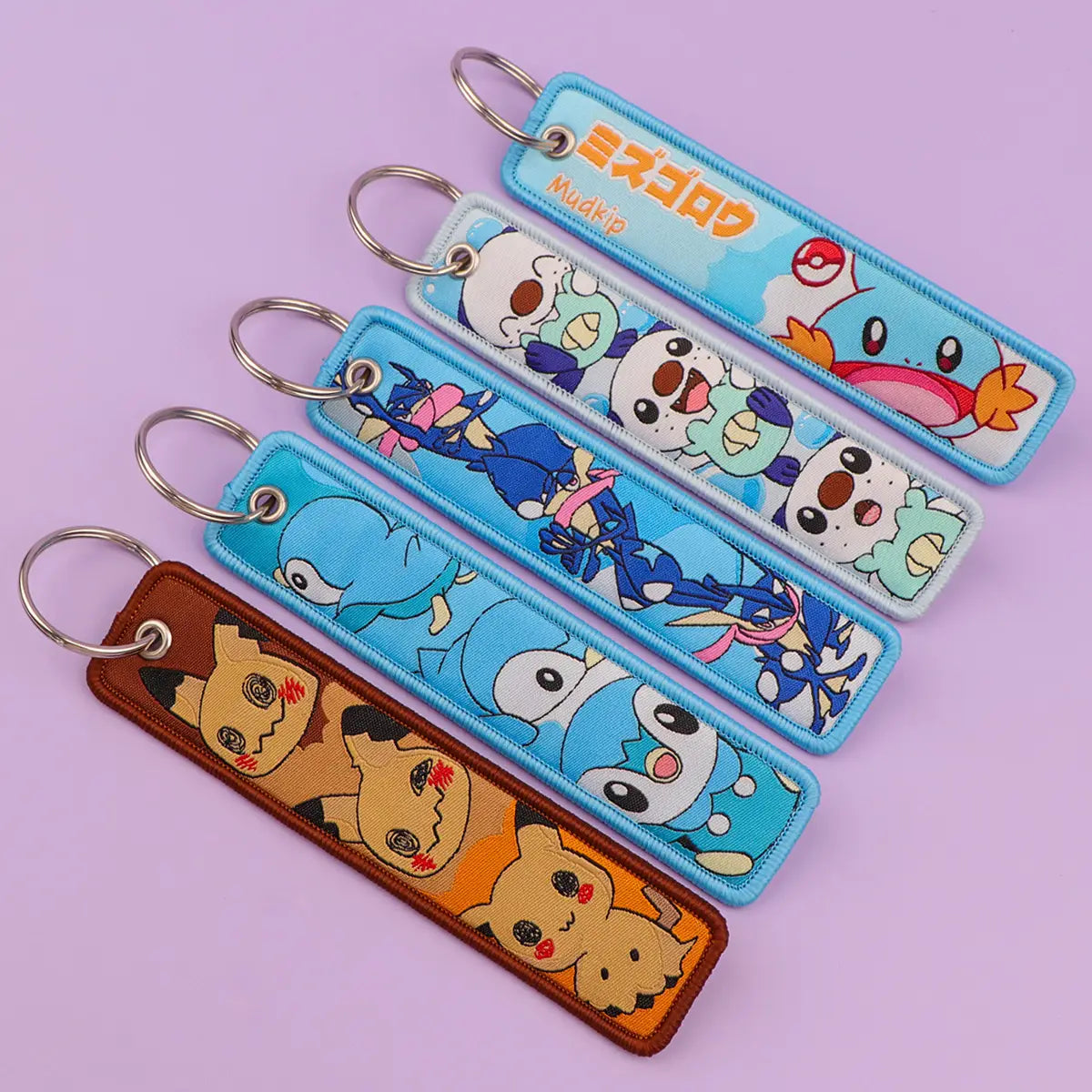 Pokemon Pikachu Embroidered Keychain – Jet Tag Accessory
