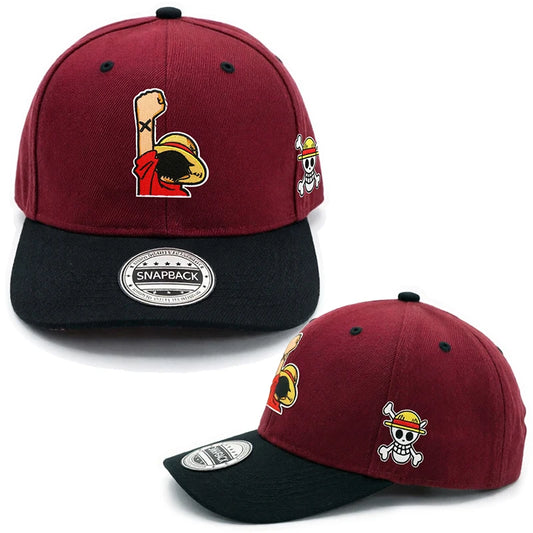 One Piece Embroidery Baseball Cap for Men Women Anime Cartoon Hip Hop Flat Caps Male Female Summer Fashion Sunshade Hats Gifts