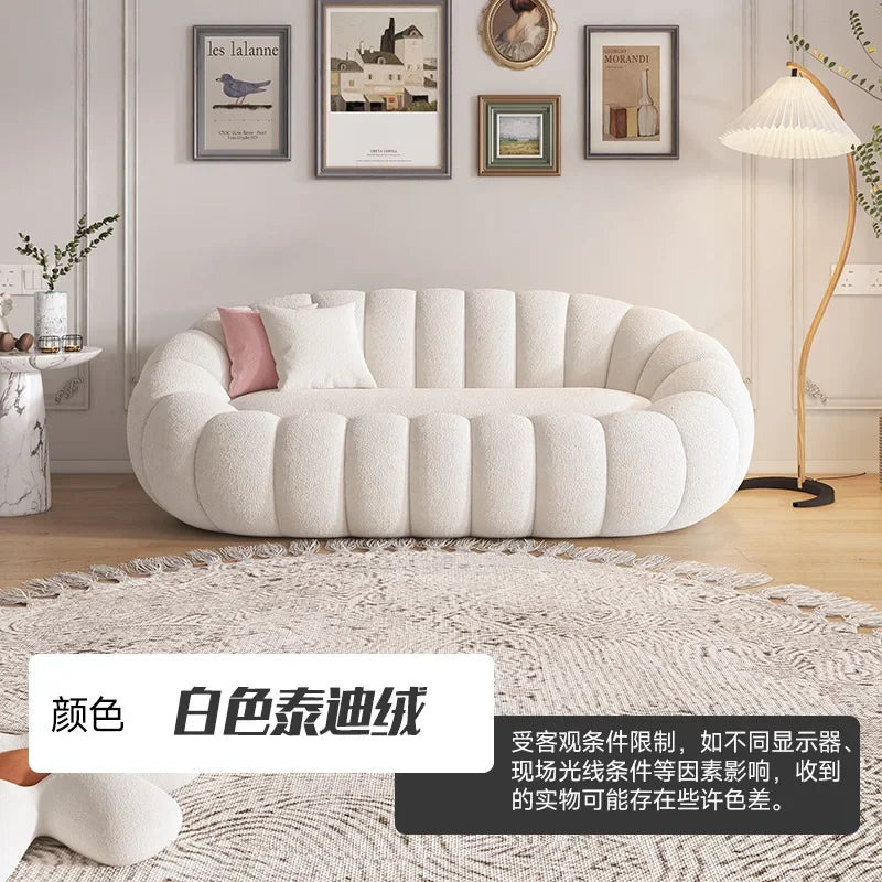 Cloud Sofa Plush Pumpkin Sofa Combination Soft Comfortable Modern Living Room Sofa Suite Apartment Home Furniture Accessories