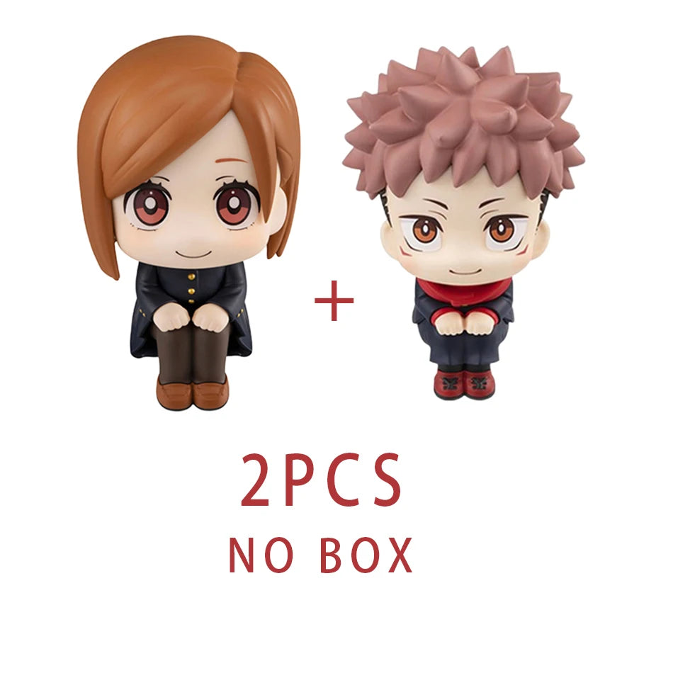 7-9cm Anime Jujutsu Kaisen Figure Itadori Yuji Gojo Satori Fushiguro Megumi Kugisaki Kawaii Toy Car Decoration PVC Model Gift
