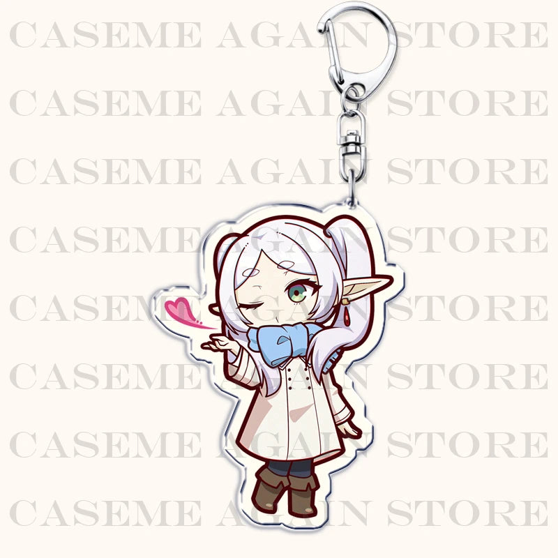 Popular Anime Frieren Beyond Journeys End Keychains for Accessories Bag Himmel Heiter Girl Keyrings Jewelry Fans Friends Gifts