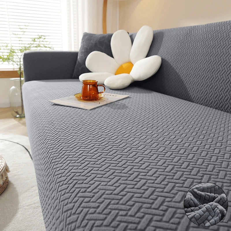 Elastic Jacquard Fabric Sofa Cover Stretch Couch Cover Sectional L Shape Sofa Slipcover Corner Case For Home 1/2/3/4/5 Seaters