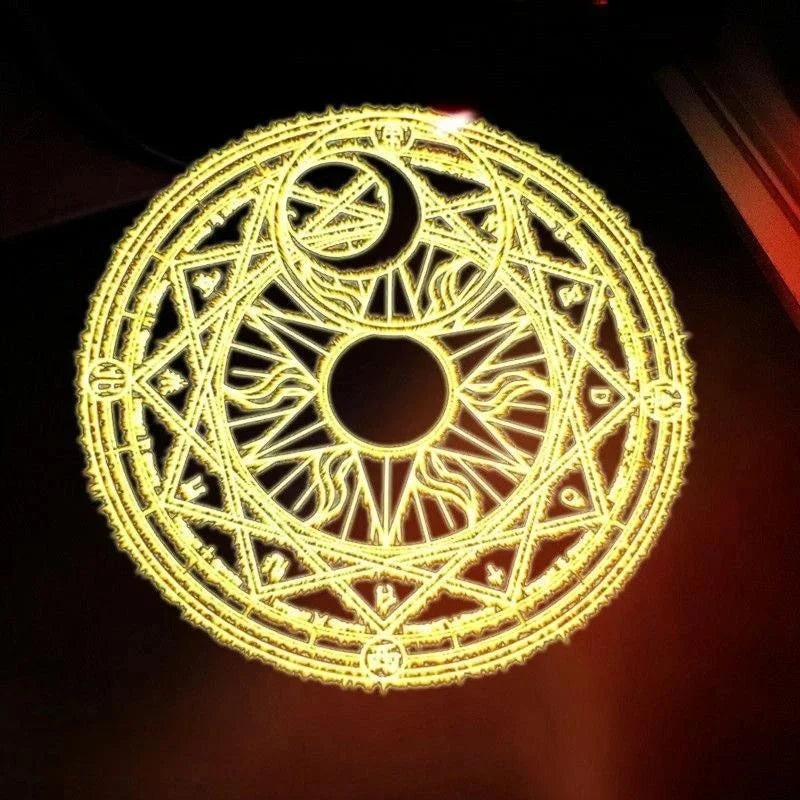 Sailor Moon Anime Car Welcome Light Projector Lamp Motorcycle Atmosphere Lights Cute Gift Accessory Floor Lamp Car Decoration