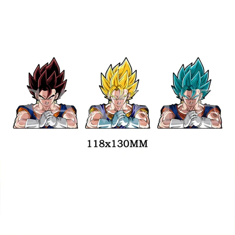 DRAGON BALL NARUTO Anime 3D Lenticular Sticker Goku, Vegeta Waterproof Decals for Car Refrigerator Skateboard Etc.kid's Gifts
