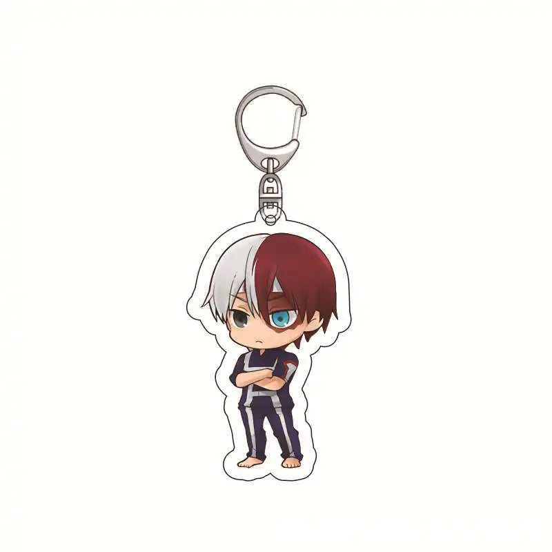 My Hero Academia Acrylic Keychain Izuku Midoriya Shoto Todoroki Anime Keychain Creative School Keychain Anime Accessories Cute
