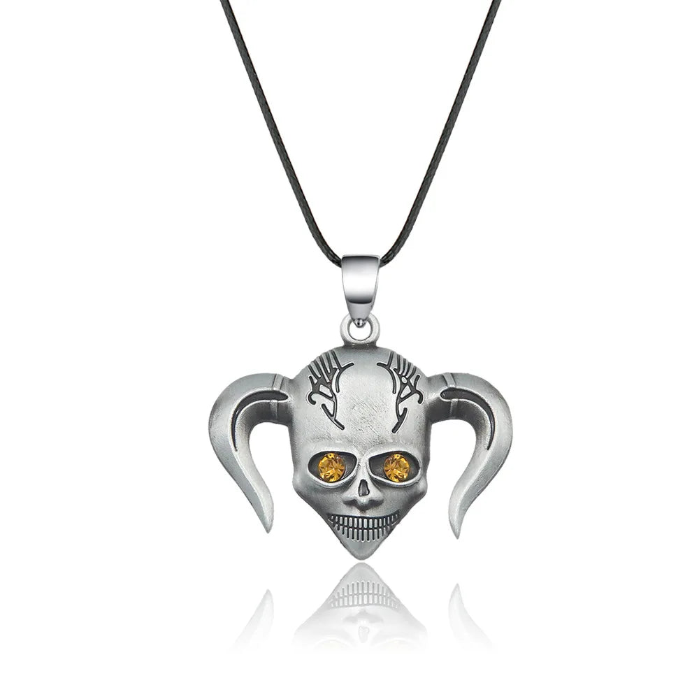 Anime BLEACH Kurosaki Ichigo False Mask Cosplay Necklace Keychain Grimmjow Necklace Cosplay Accessories Man Woman Jewelry Gifts