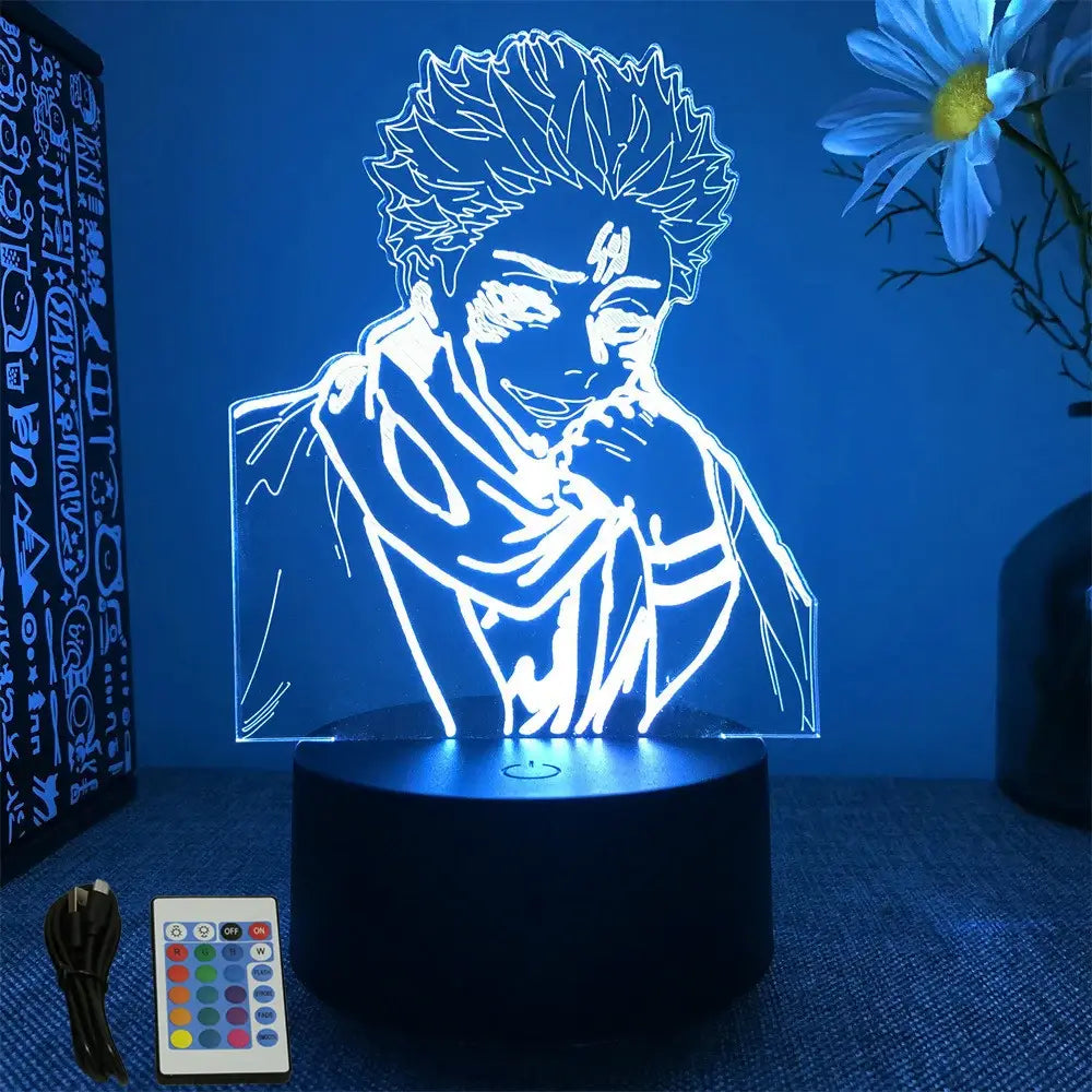 Jujutsu Kaisen Gojo 3D LED Lamp – RGB Desk Light