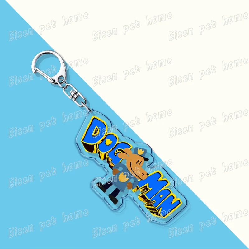 Popular Cartoon Dog Man and Cat Keychain for Accessories Bag Key Chain Ring Jewelry Fans Cute Anime Gifts Kids Children Keychain