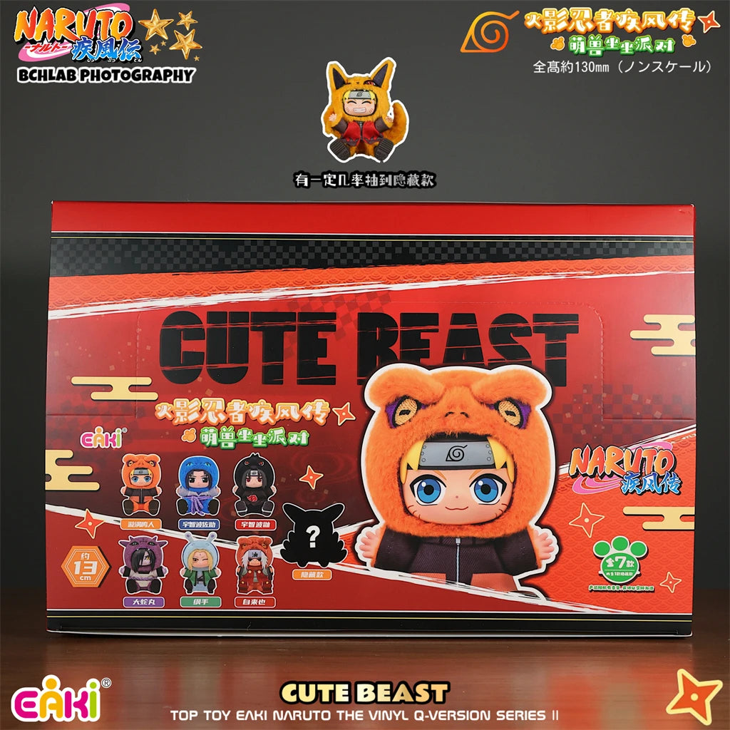 In Stock Genuine TOPTOY EAKI Naruto Sit-in Party Konohagakure San'in Jiraiya Orochimaru Tsunade Cute Plush Blind Box Toys Gifts