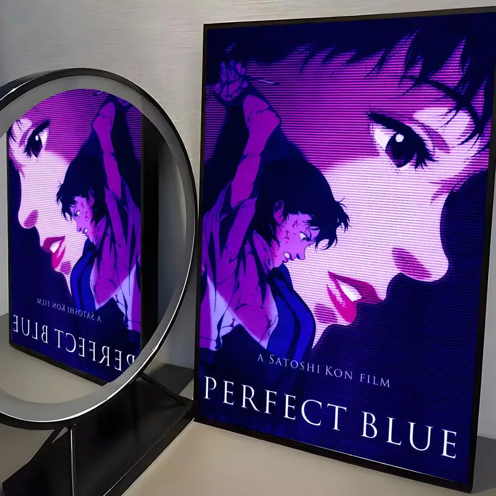 Anime P-perfect Blue Poster Modern PP Paper Wall Art Sticker Minimalist Decorative for Cafe Office Bar Home Wall Decor Gift