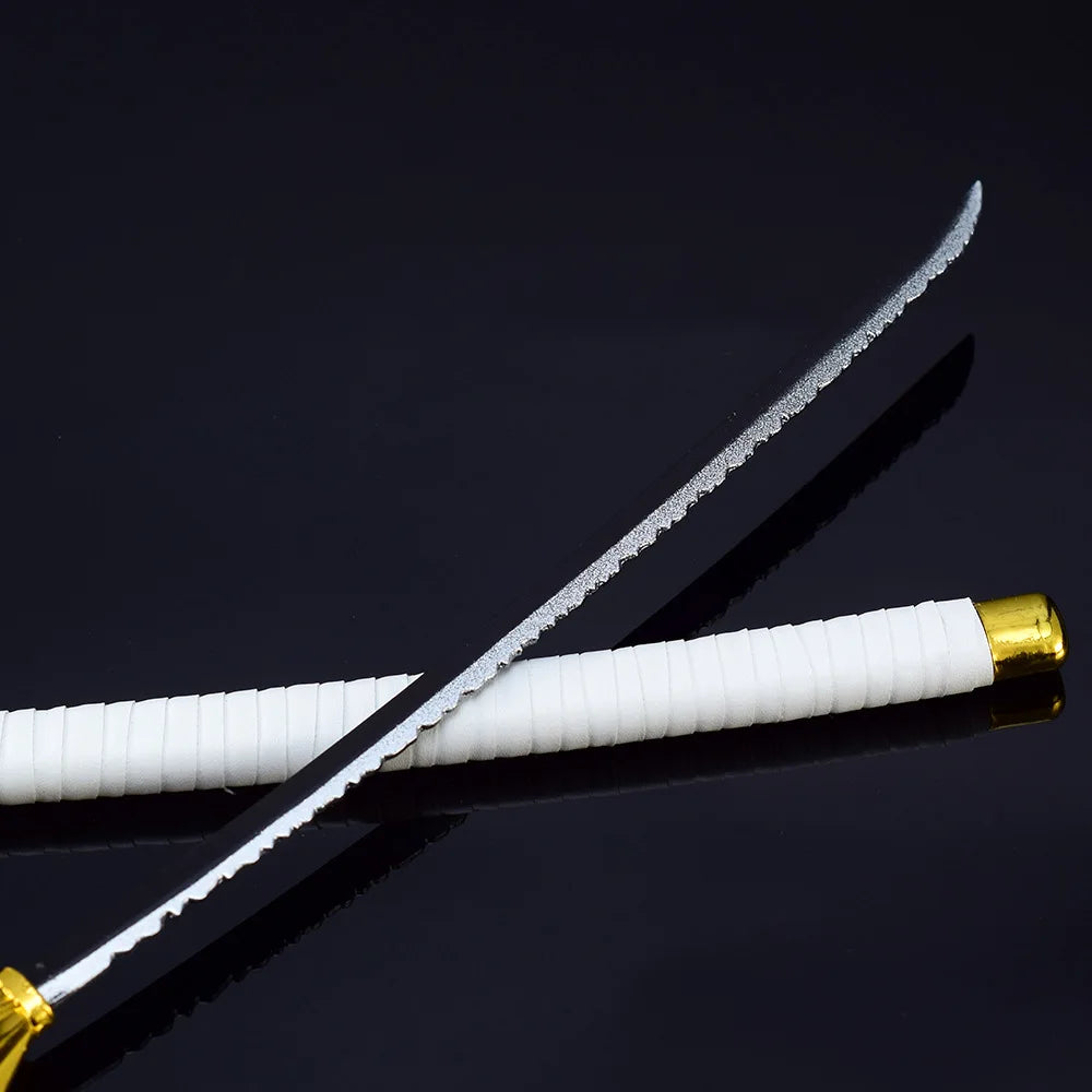 10inch Mini Bleach Katana Ichigo Sword Ninja Knife Iron Anime Bleach Kenpachi Japanese Katana Real Size Samurai Sword Toy Gifts