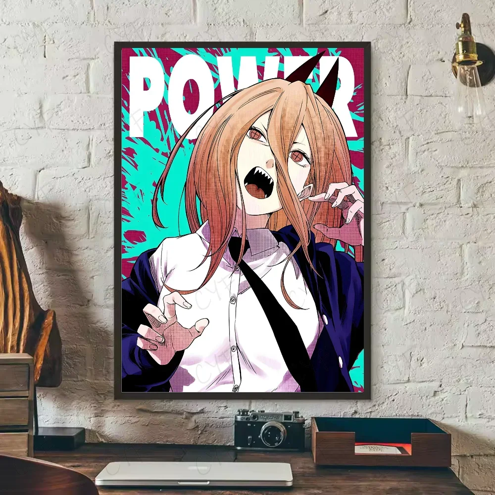 Anime Poster Art Wall Aesthetic Decoration Chainsaw Man Home Living Room Bedroom Bar Canvas Painting Wall Art Nordic Posters