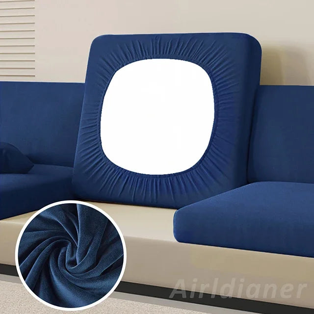 Super Soft Velvet Sofa Seat Cushion Cover For Living Room Thick Plush Sofa Covers Stretch L Shape Corner Armchair Sofa Slipcover