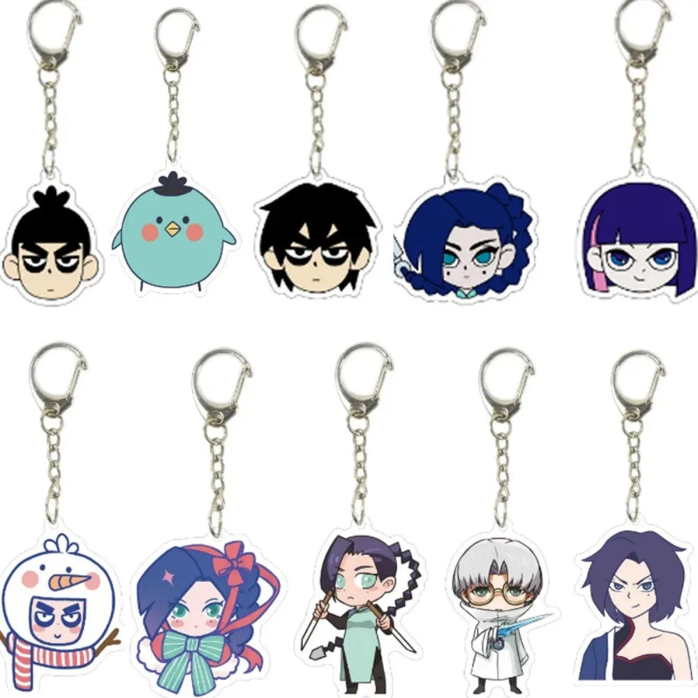 Anime Killer Seven Scissor Seven Acrylic Keychain Killer Seven Pendant Girl Boy Cartoon Cute Cool Keyring Jewelry Fan Collection