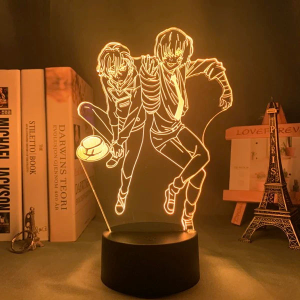 3D LED Lamp Anime Bungo Stray Dogs Night Light Ranpo Figure for Bedroom Decoration Nightlight Birthday Gift Room Decor