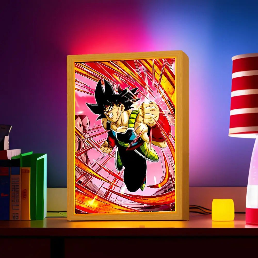Dragon Ball Z Goku Vegeta LED Photo Frame – Moon Light