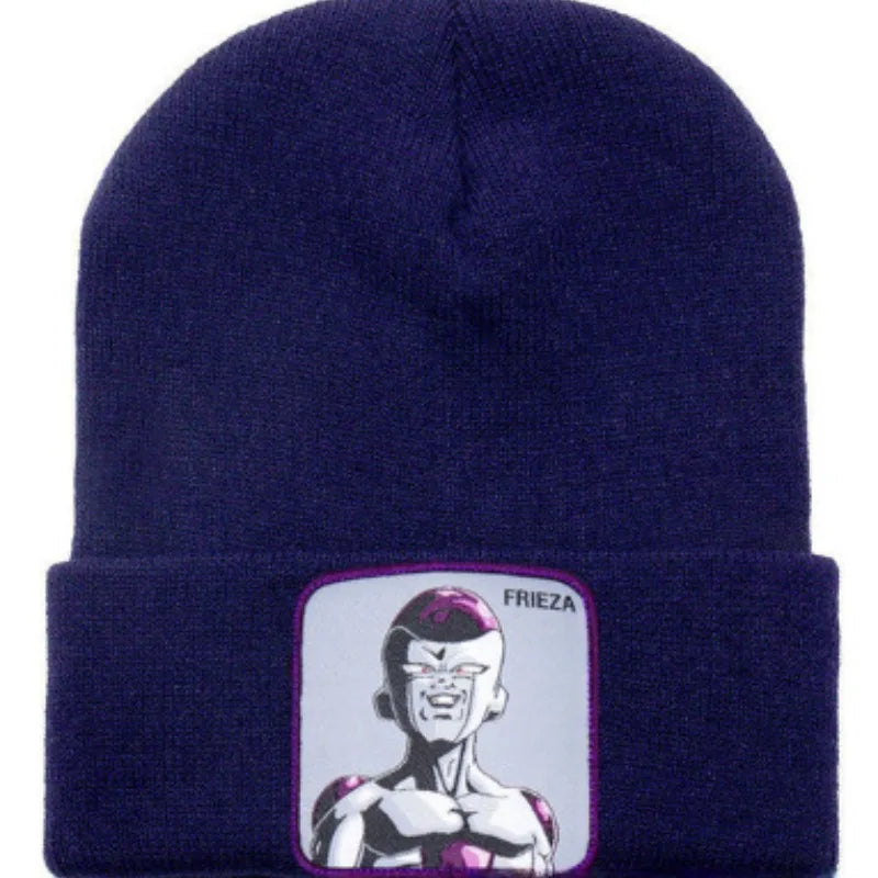 Anime Cartoon Dragon Ball Women Men Knitted Warm Winter Hats For Women Men Solid Hip-hop Casual Cuffed Beanies Bonnet