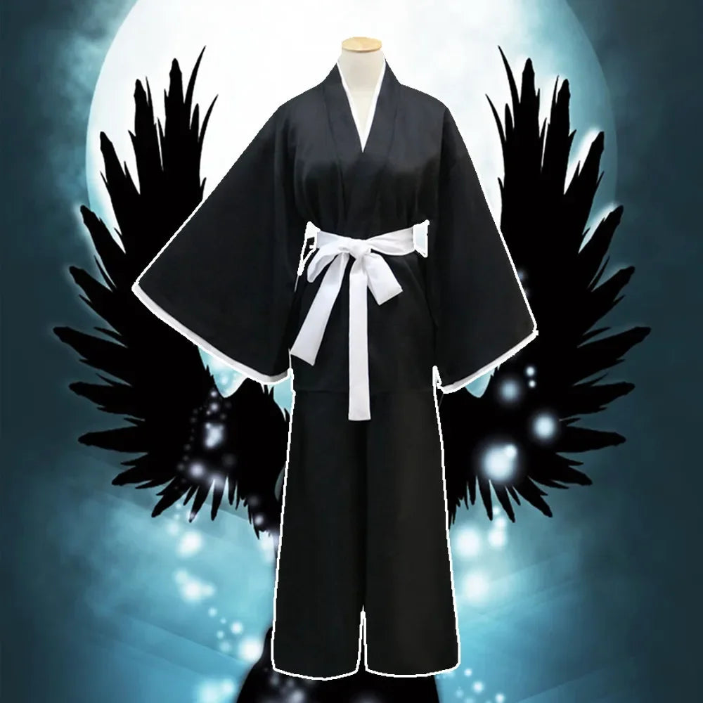 Anime Bleach Kostuum Kuchiki Rukia Cosplay Rukia Kuchiki Pruiken En Kimono Uniform Sets Die Pa Kleding
