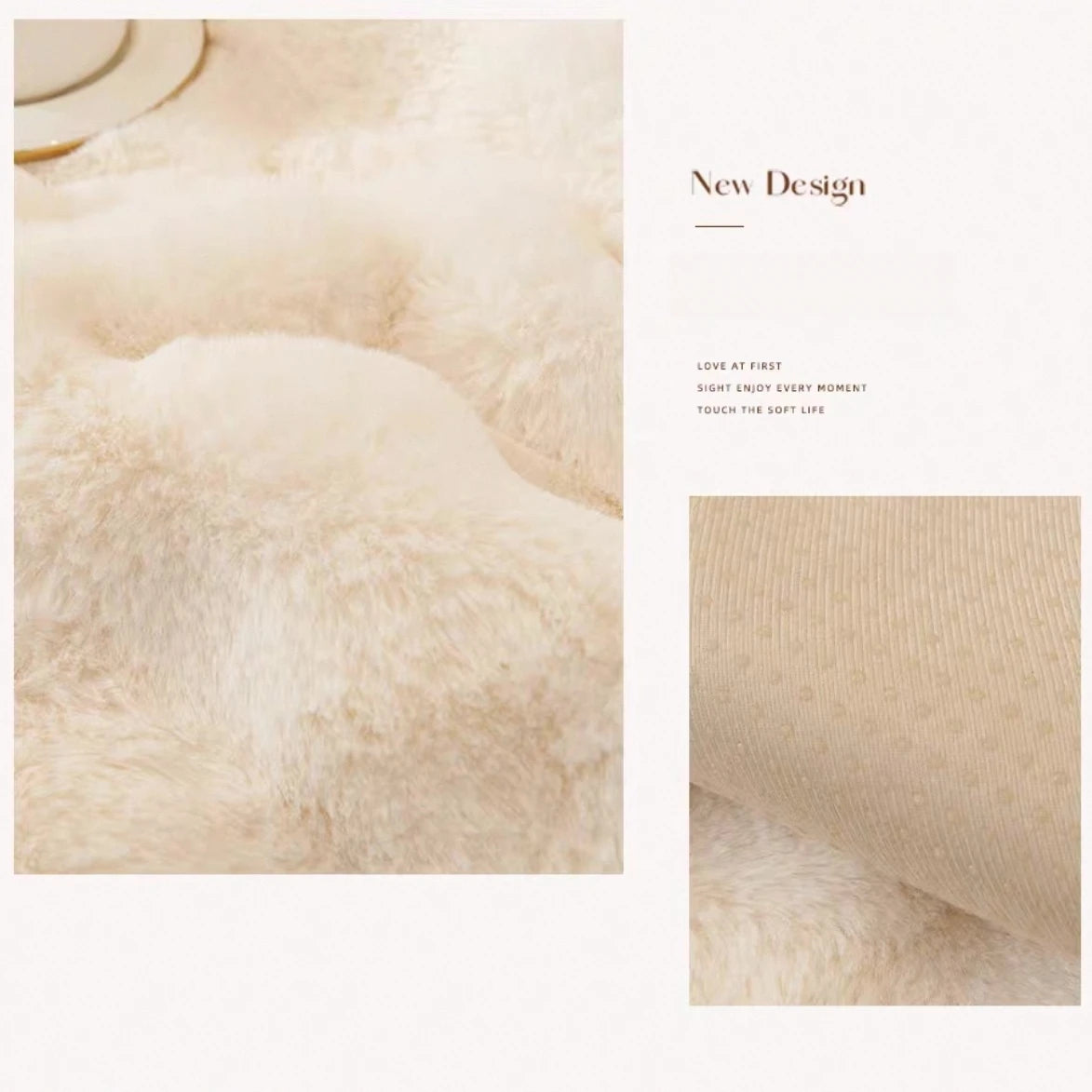 Thicken Imitation Rabbit Fur Plush Sofa Slipcover Non-slip Soft Sofa Towel Couch Cushion Cover for Living Room Modern Home Decor