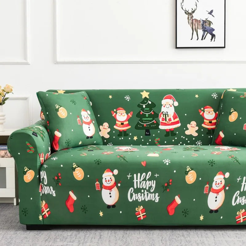 Christmas decoration Sofa Cover Stretch Modern Chair Couch Cover Sofa Covers for Living Room Furniture Protector 1/2/3/4 Seater