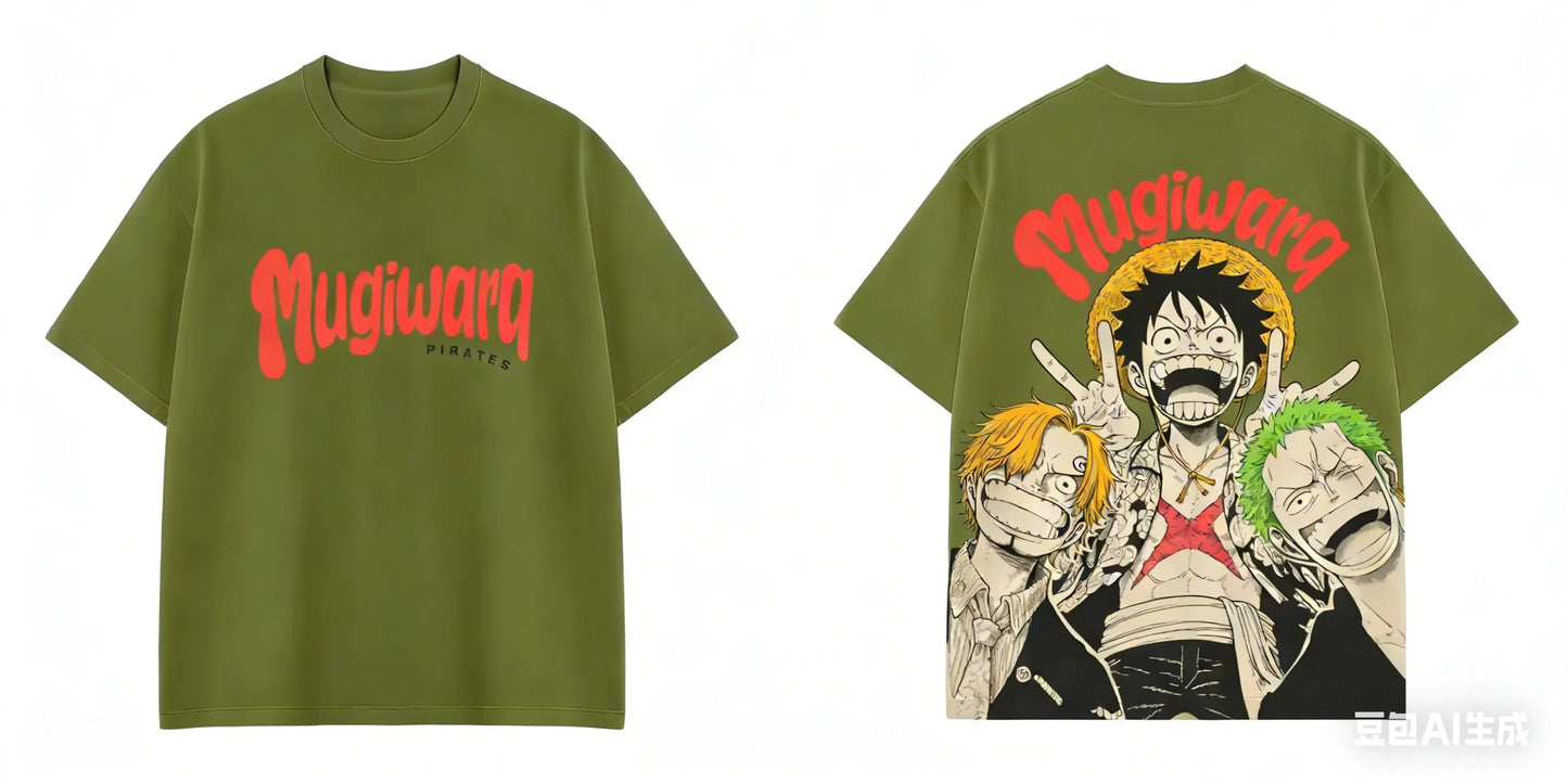 2026 One Piece Men's T-shirt Monkey D. Luffy Roronoa Zoro Sanji Anime Tee Summer and Spring Boy's Short Sleeves Parent-child Y2k