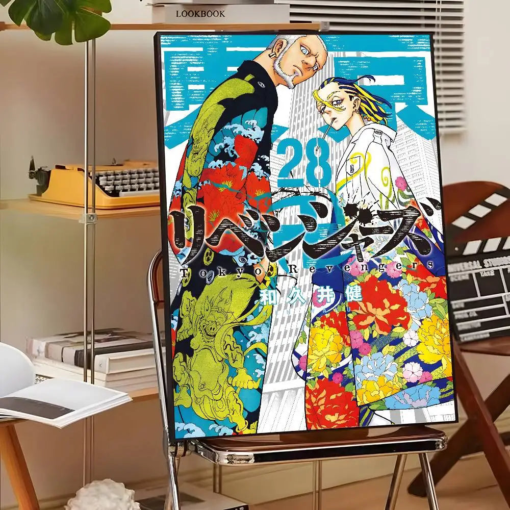 Japan Anime Tokyo Revengers Poster art canvas HD aesthetic Printing Paper Wall Art for Living Room Bar fashion Home Decor