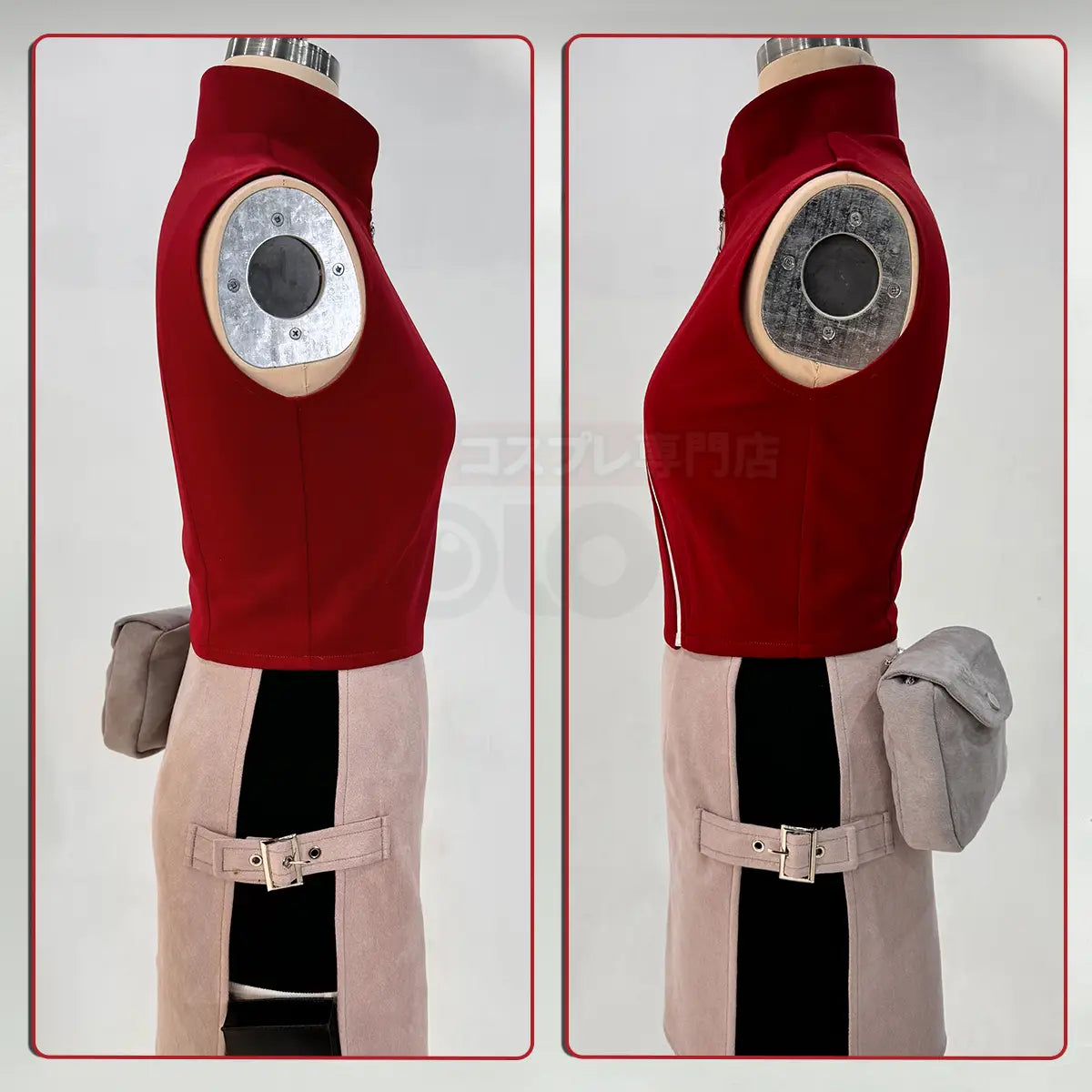 Naruto Haruno Sakura Cosplay Set – Top Skirt Shorts