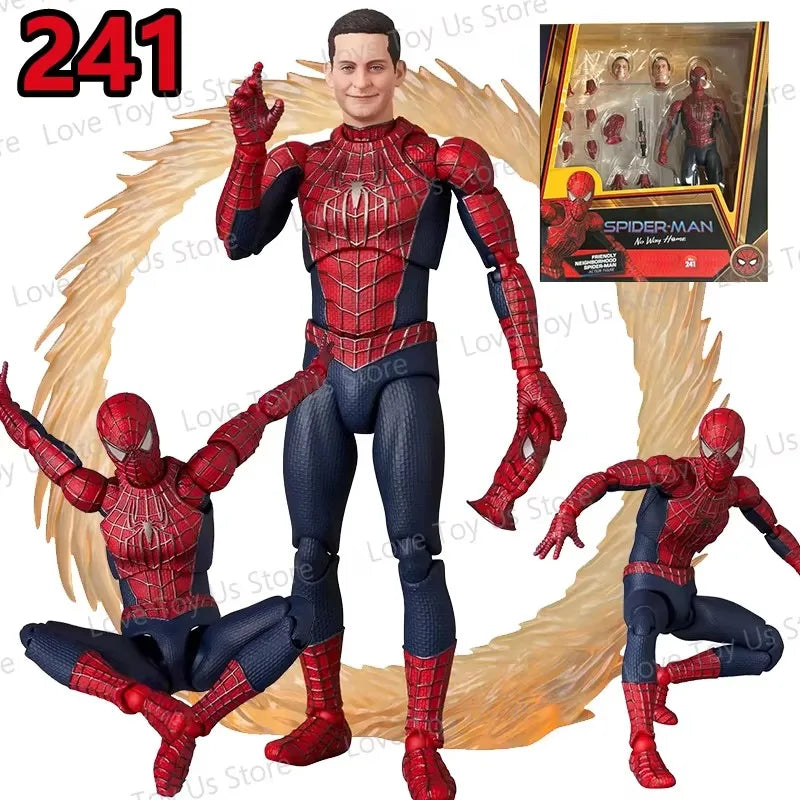 New Mafex No.241 Spider Man Toby Maguire Heroes Have No Return Friendly Neighborhood Action Figure Model Toys Collectible