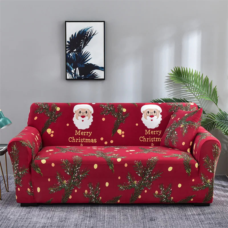 Christmas decoration Sofa Cover Stretch Modern Chair Couch Cover Sofa Covers for Living Room Furniture Protector 1/2/3/4 Seater