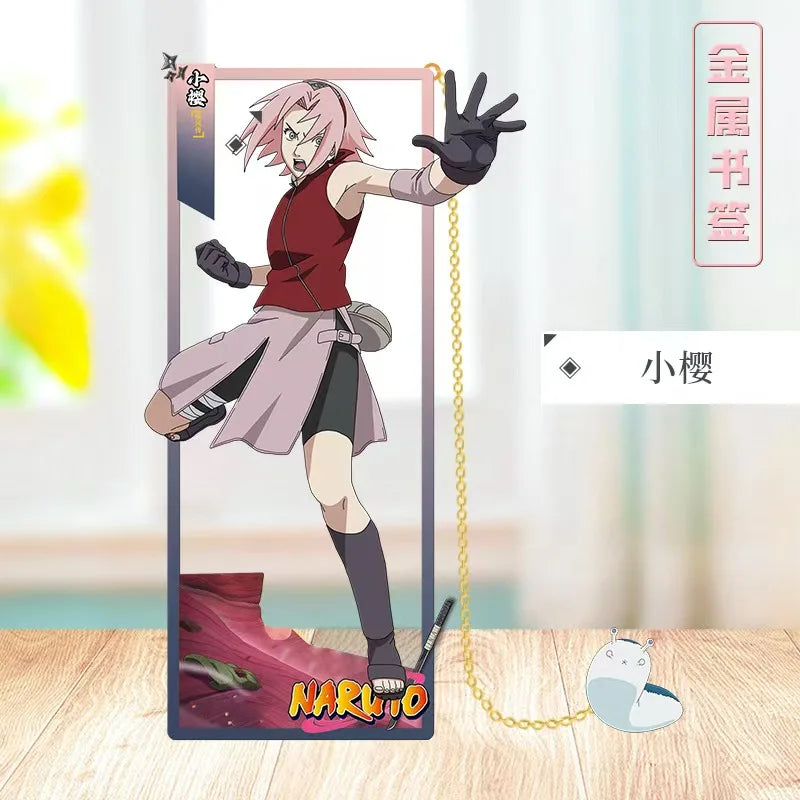 Naruto Anime Metal Bookmarks for Collectors Stylish Character Bookmark NEW