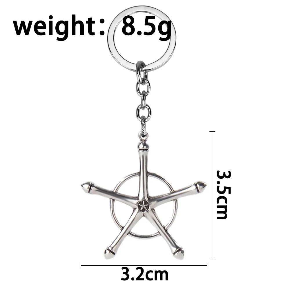 Anime Bleach Necklace Quincy Ishida Uryuu Cosplay Ginrei Gojiaku Amulet Alloy Choker Chain Keychain Pendant Earring Jewelry Gift