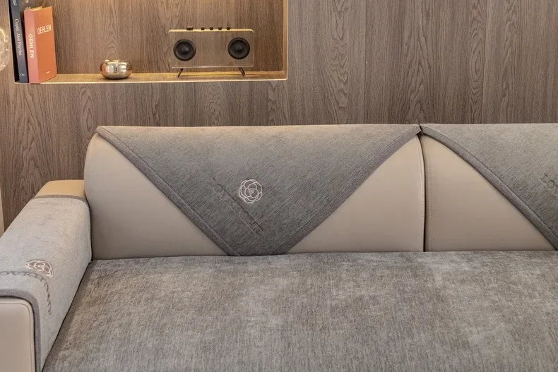 1PC Chenille Universal Sofa Cover Non-Slip Combination Sofa Cushion L Shape Couch Towel for Living Room Protector fundas de sofa