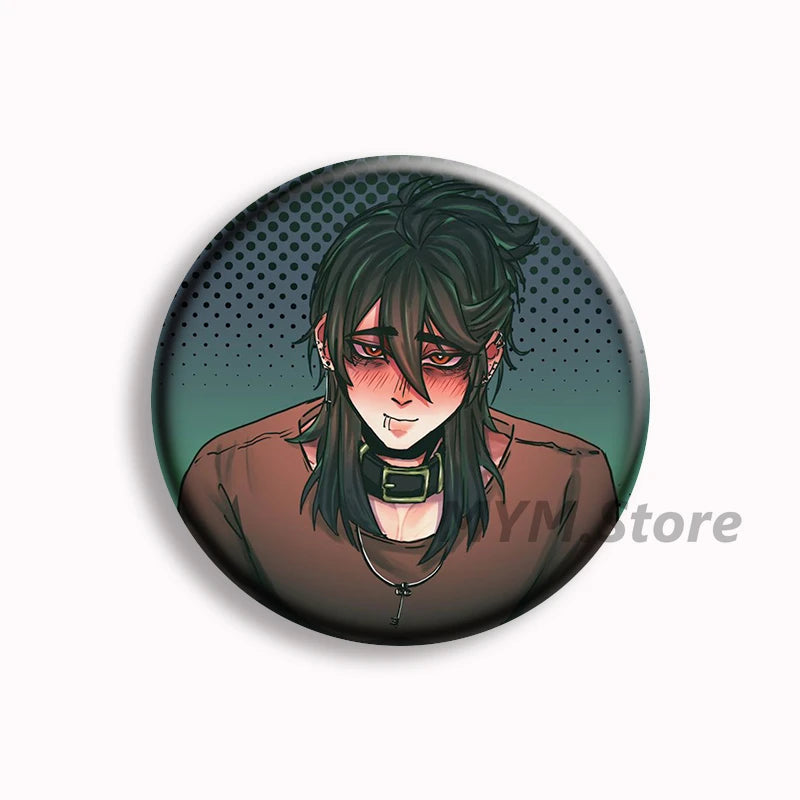 The Kid at The Back Soft Button Pin Solivan Brugmansia Brooches Sol Anime Badge Bag Decor Accessories Jewelry Fans Collect Gifts
