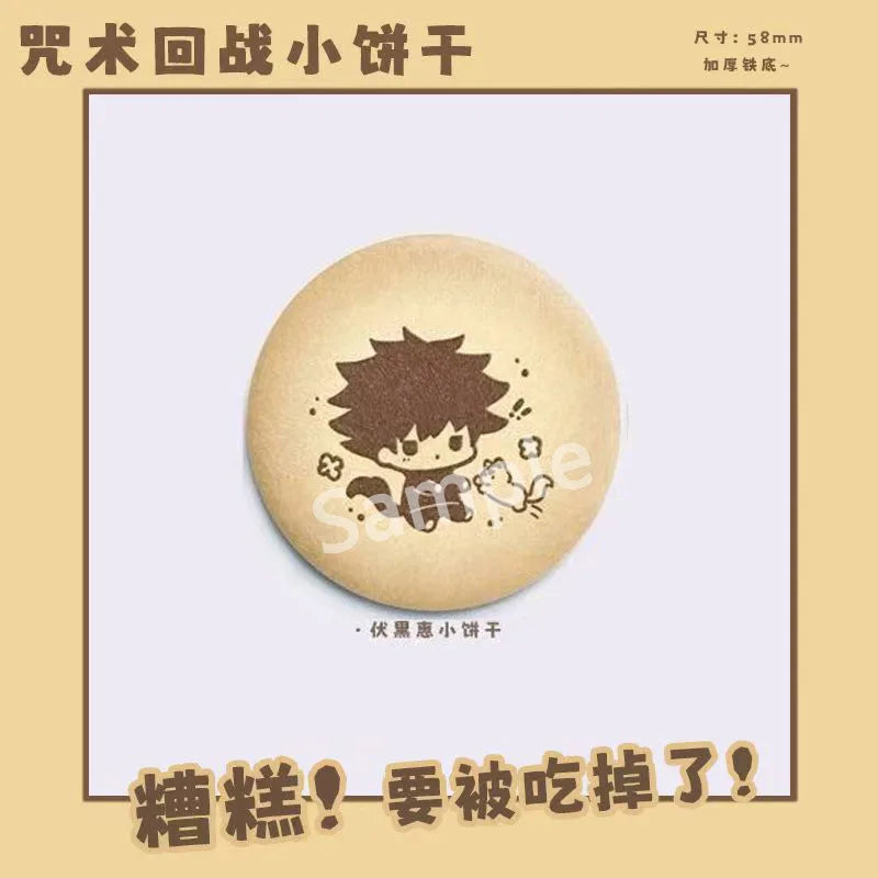 Anime Badge Jujutsu Kaisen Gojo Satoru Itadori Yuji Fushiguro Megumi Collectible Figurine Metal Pin Anime Merchandise Otaku