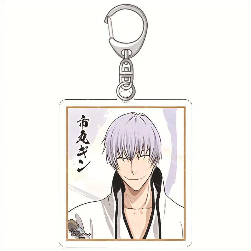 Anime BLEACH Acrylic Keychain Accessories Cartoon Character Cute Charm Bag Pendant Toys Friend Gift