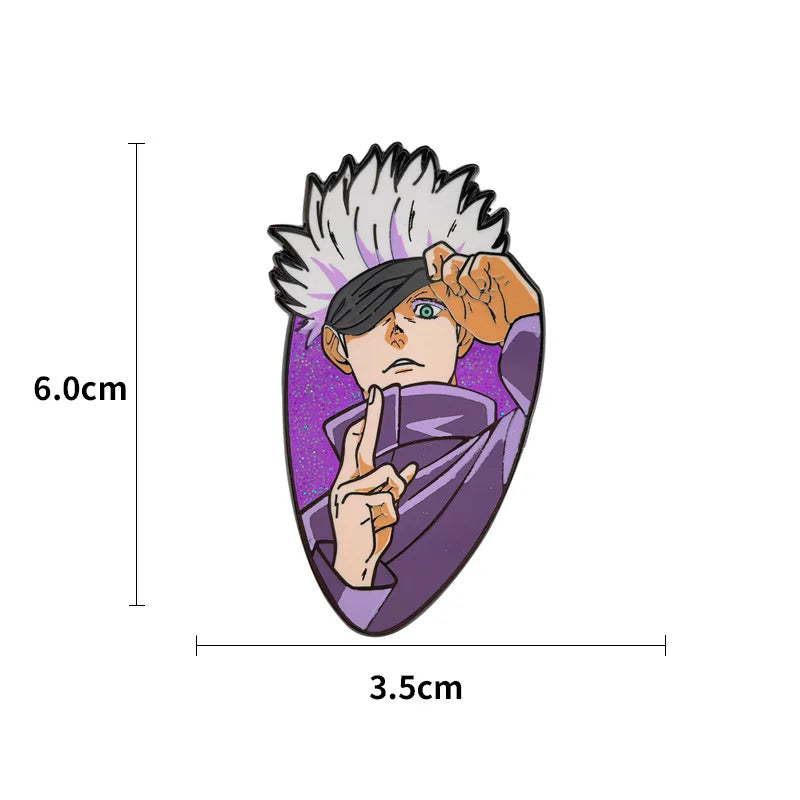 Popular Anime Cool Enamel Pin Cartoon Brooch Clothes Backpack Lapel Badges For Friends Fashion Jewelry COSPLAY Accessories Gifts