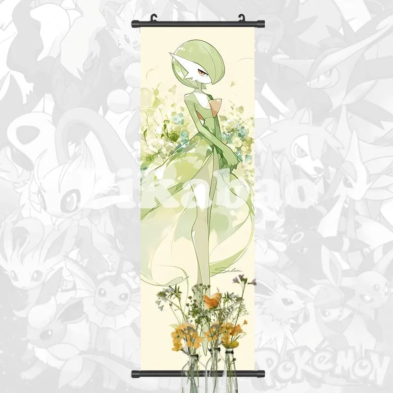 Printed Poster Anime Wall Artwork Greninja Pictures Gardevoir Painting Canvas Pikachu Hanging Scrolls Home Room Decor