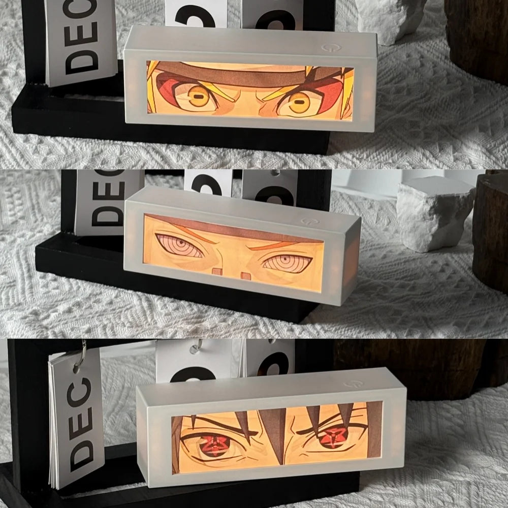 LED Classic Anime 3D  Lenticular Motion Anime Lightbox for Bedroom Decoration Lamp Anime Peripheral Friend Birthday Gifts