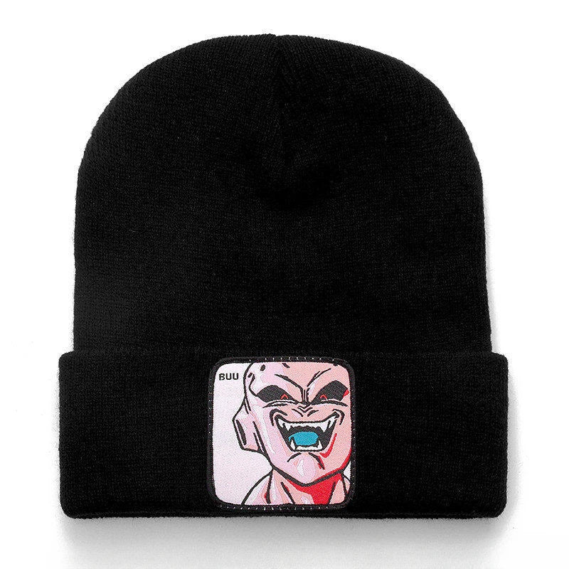 Anime Cartoon Dragon Ball Women Men Knitted Warm Winter Hats For Women Men Solid Hip-hop Casual Cuffed Beanies Bonnet