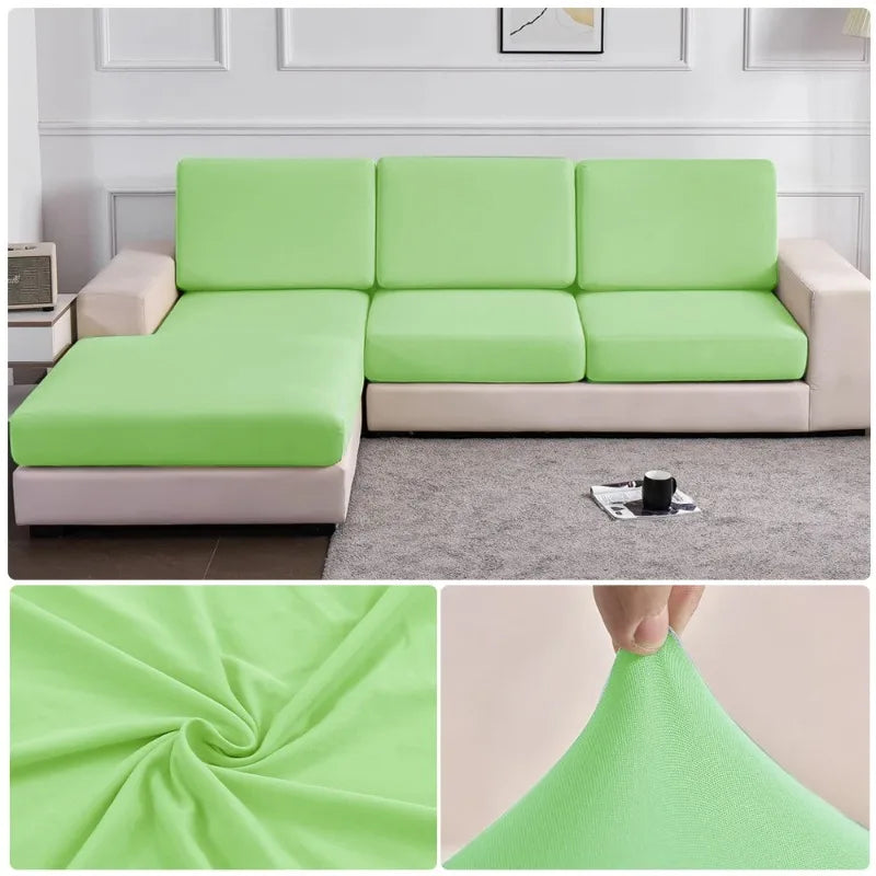 Elastic Sofa Seat Cushion Cover Spandex Polyester Sofa Cover for Living Room Washable Removable L Shape Corner Couch Protector