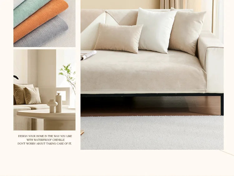 1PC Non-slip Waterproof Sofa Seat Cover Living Room Anti-Cat Scratch Sofa Slipcover L Couch Mat Towel 쇼파커버 Fundas Para Sillones