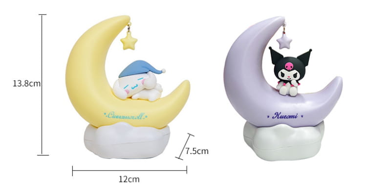 Sanrio Kuromi Cinnamoroll LED Crescent Night Light