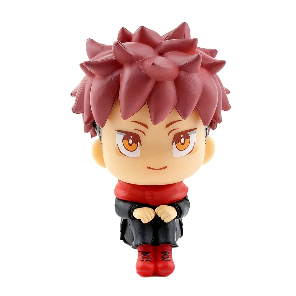 7-9cm Anime Jujutsu Kaisen Figure Itadori Yuji Gojo Satori Fushiguro Megumi Kugisaki Kawaii Toy Car Decoration PVC Model Gift