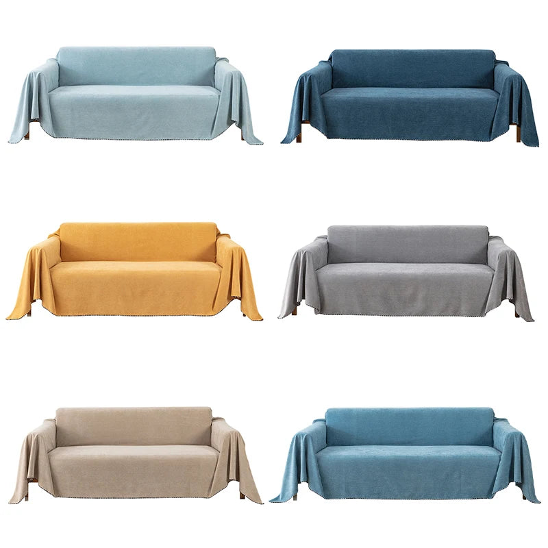 Waterproof Sofa Towel Solid Colour High Quality Sofa Cover Multifunctional Dustproof Durable Sofa Towel For Living Room Decor