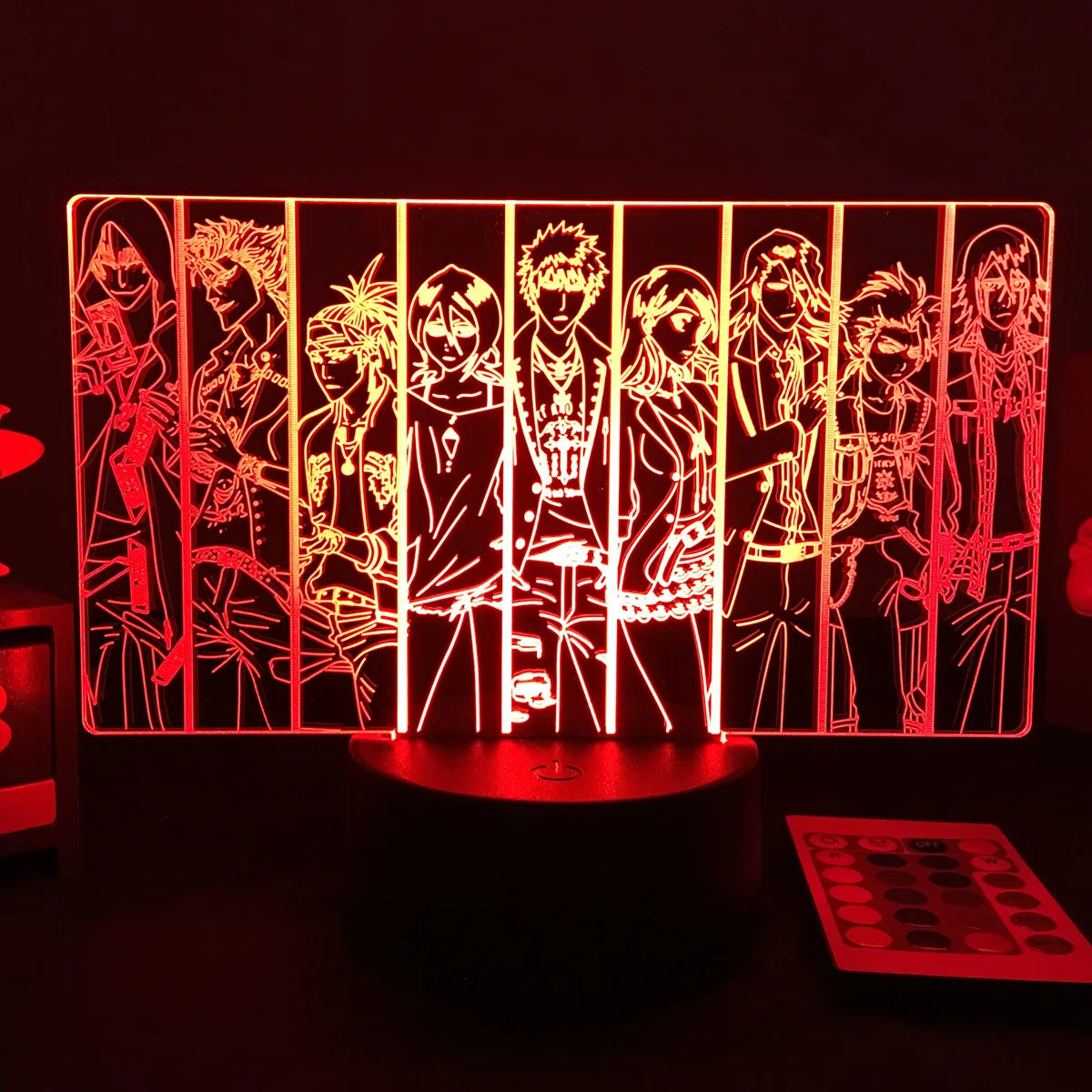 3D Anime Lamp Bleach Led Night Light for Kids Bedroom Decoration Bedside Lamp Gift for Children Study Room Decor Light 3d