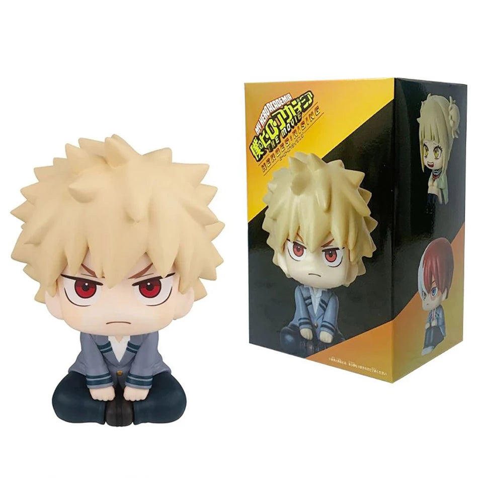 Hot My Hero Academia Bakugou Katsuki Midoriya Izuku Todoroki Shouto Toga Himiko Anime Figure PVC Collectible Model Toys Kid Gift