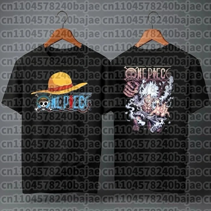 One Piece Japanese Anime Printed Men's T-Shirt Roronoa Zoro Boy Children's Harajuku Short Sleeve Kids Luffy T-shirt Clothing