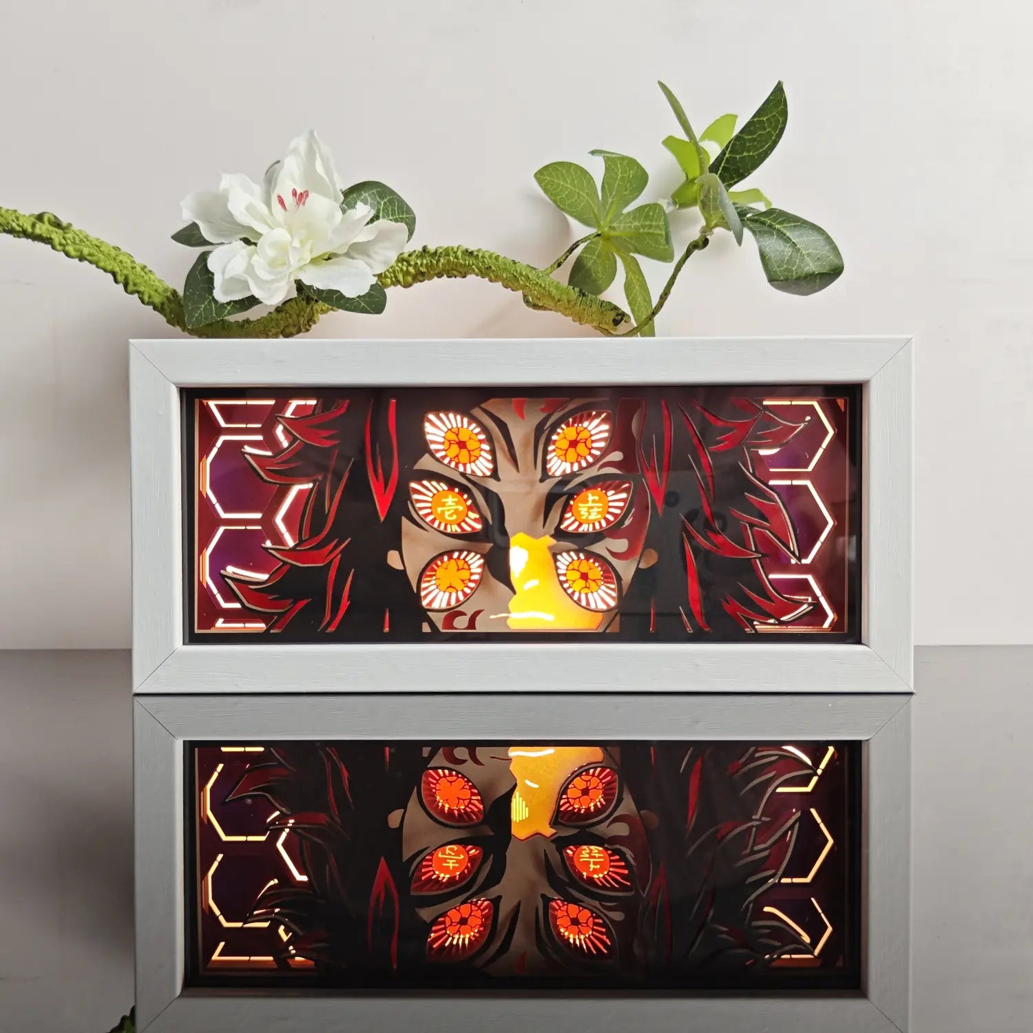 Anime Paper-Cut LED Light Box – 7-Color Remote Light