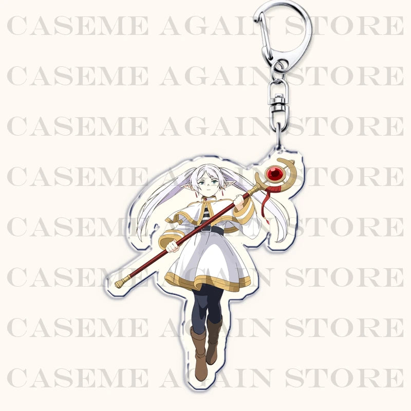 Popular Anime Frieren Beyond Journeys End Keychains for Accessories Bag Himmel Heiter Girl Keyrings Jewelry Fans Friends Gifts